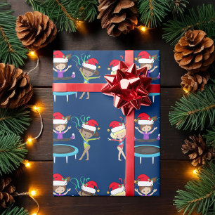 Papel De Regalo Navidades de gimnasia artística, Chicas de gimnasi