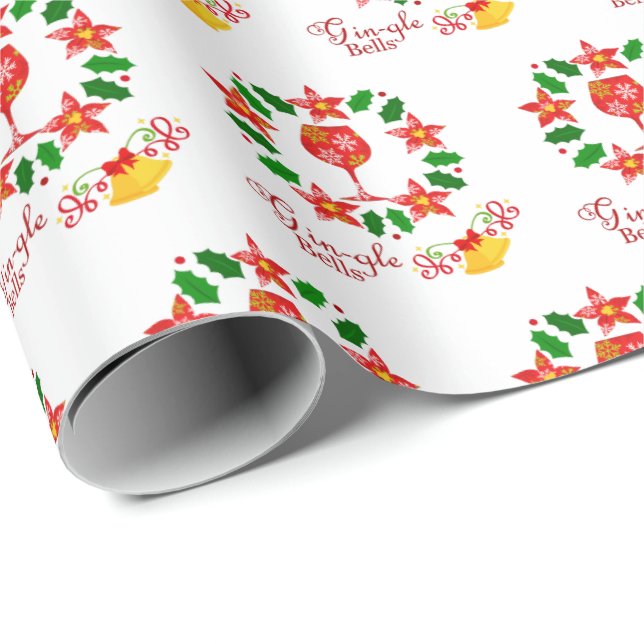 Papel De Regalo Navidades de Gin-gle Bells (Esquina del rollo)
