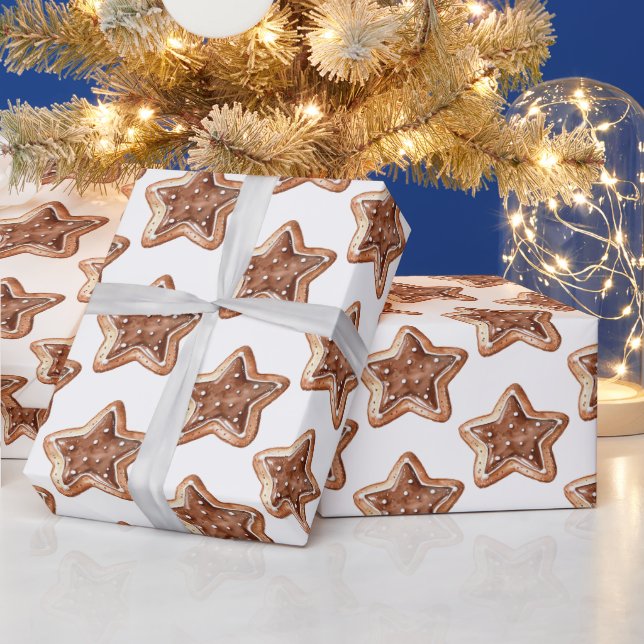 Papel De Regalo Navidades de Gingerbread Stars (Vacaciones)