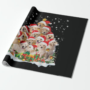 Papel De Regalo Navidades de Golden Retriever Premium