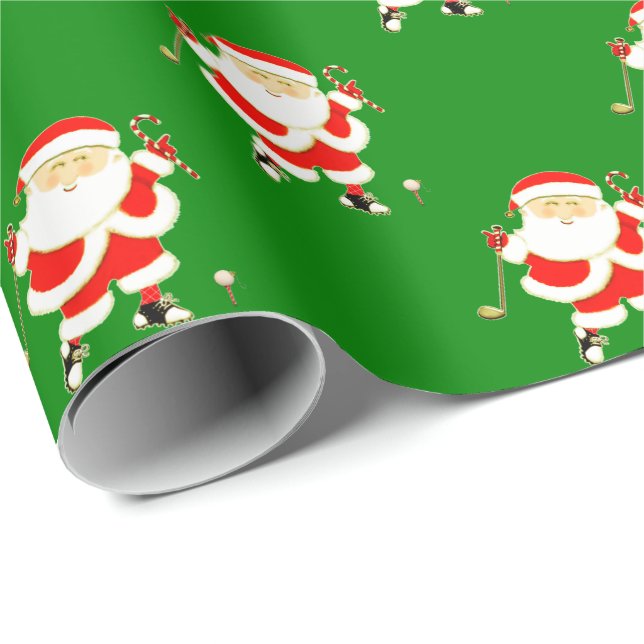 Papel De Regalo Navidades de golf (Esquina del rollo)