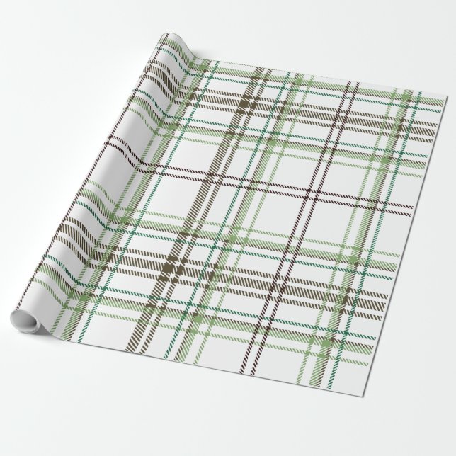 Papel De Regalo Navidades de granjas verdes y rojas (Desenrollado)