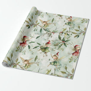 Papel De Regalo Navidades de hadas envolviendo papeles, regalo cap