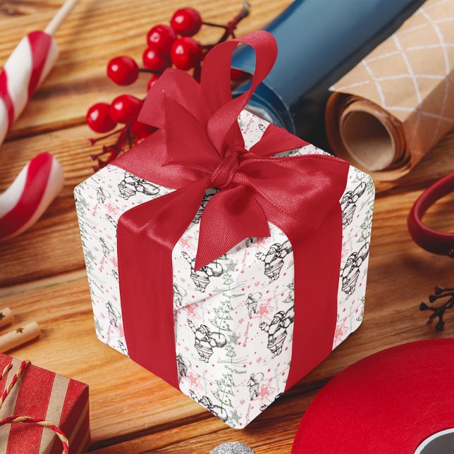 Papel De Regalo Navidades de Hand Drawn Santa Claus (Subido por el creador)