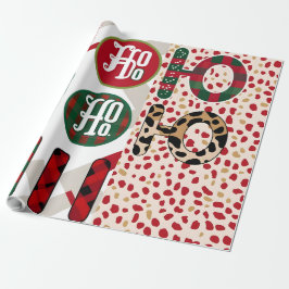 Papel De Regalo Navidades de "HO HO HO HO HO" festivos envuelven p