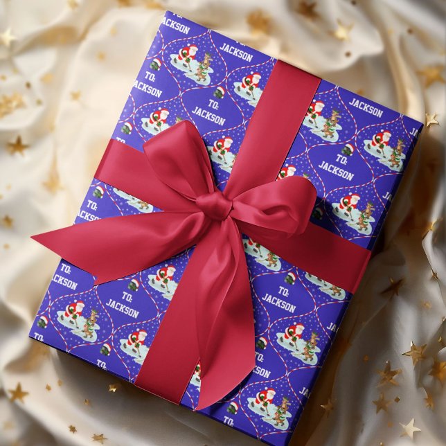 Papel De Regalo Navidades de hockey sobre hielo en Santa Sede pers (Subido por el creador)