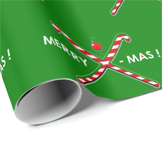 Papel De Regalo Navidades de hockey sobre hierba (Esquina del rollo)