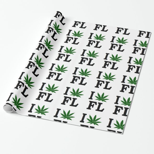 Papel De Regalo Navidades de hoja de maleza florida xmas hanukkkah (Desenrollado)
