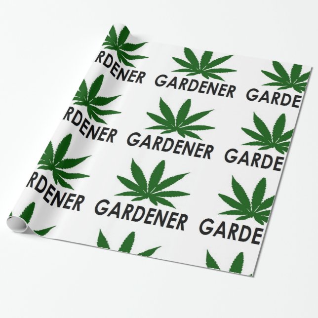 Papel De Regalo Navidades de hoja de maleza Gardener xmas hanukkka (Desenrollado)