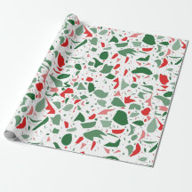 Navidades de Holiday Terrazzo Red Green