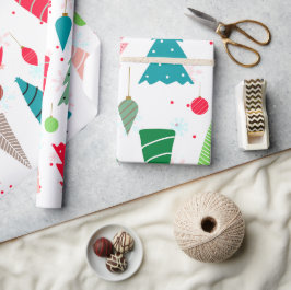 Papel De Regalo Navidades de ilustracion coloridos adorables para