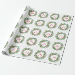 Papel De Regalo Navidades de Invierno y de Alegría Verde