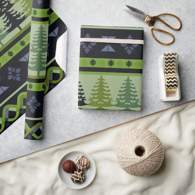Papel De Regalo Navidades de islas justas 5 (Artesanía)