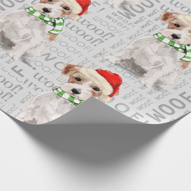 Papel De Regalo Navidades de JACK RUSSELL TERRIER para amantes del (Esquina)