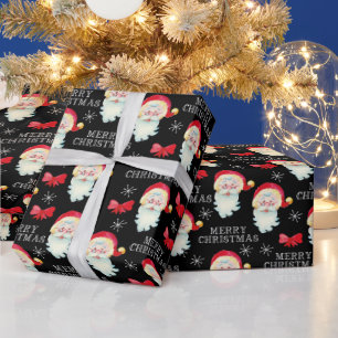 Papel De Regalo Navidades de Jolly Santa Claus y Bows