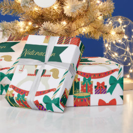 Papel De Regalo Navidades de juguetes de nutrias tradicionales fes