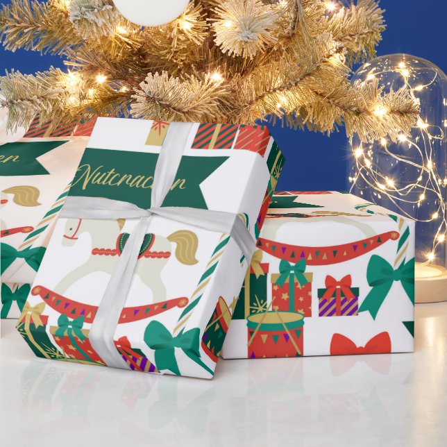 Papel De Regalo Navidades de juguetes de nutrias tradicionales fes (Vacaciones)