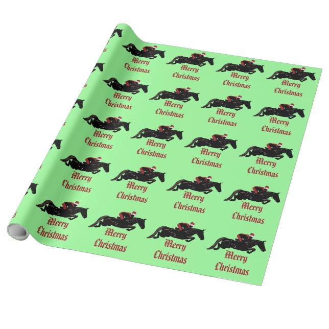Papel De Regalo Navidades de jumper de caballo (Desenrollado)