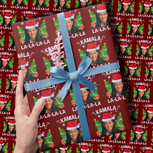 Papel De Regalo Navidades de Kamala Harris 2024 (Subido por el creador)