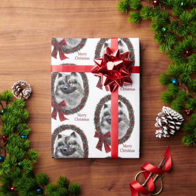 Papel De Regalo Navidades de Keeshond (Regalo de vacaciones)