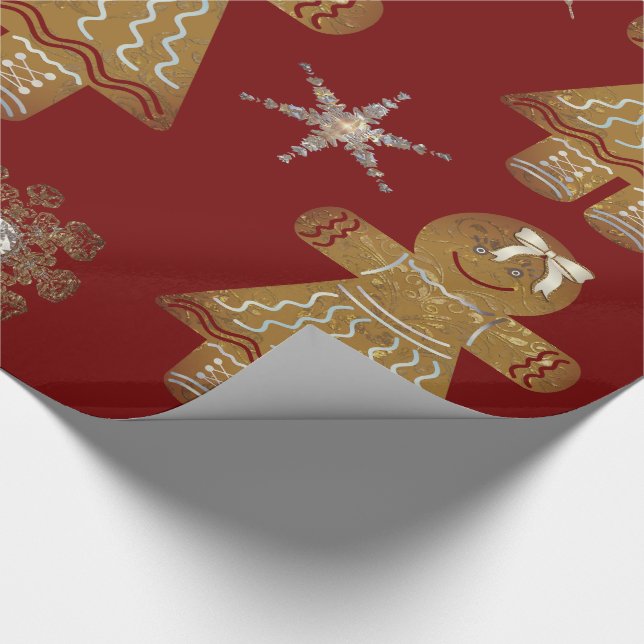 Papel De Regalo Navidades de Kids Gingerbread Girly (Esquina)