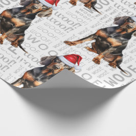 Papel De Regalo Navidades de la Cocina del perro de vacaciones Lov