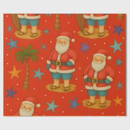 Papel De Regalo Navidades de la costa de Santa