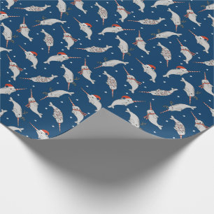 Papel De Regalo Navidades de la marina Narwhal