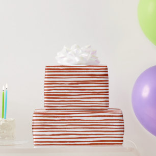 Papel De Regalo Navidades de las bandas rojas de color acuático r