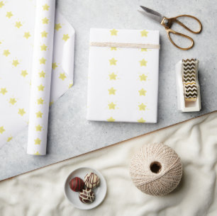 Papel De Regalo Navidades de las Estrellas Amarillas