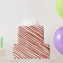 Papel De Regalo Navidades de las franjas rojas rusas envueltos