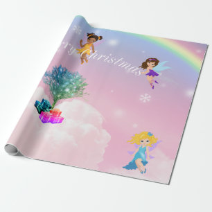 Papel De Regalo Navidades de las hadas