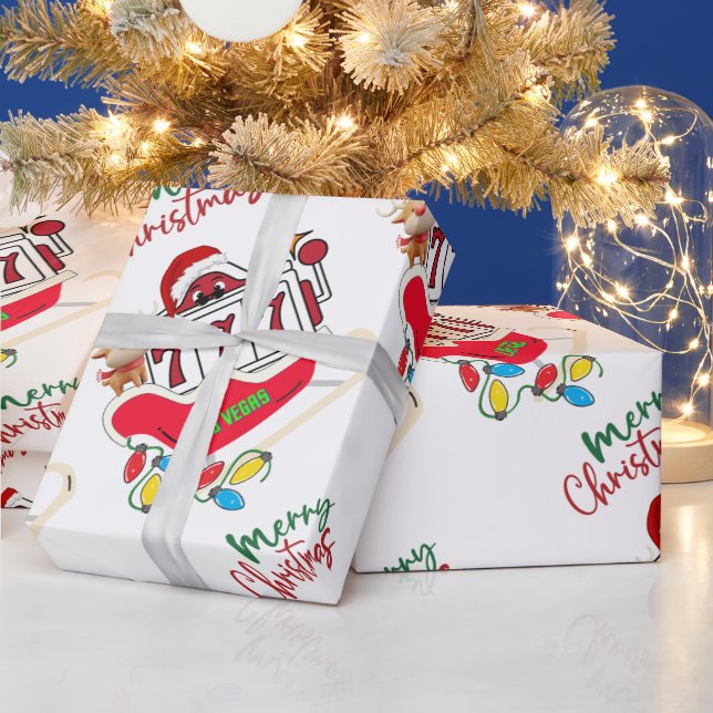 Papel De Regalo Navidades de Las Vegas (Vacaciones)