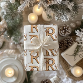 Papel De Regalo Navidades de letras R de reno