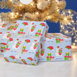 Papel De Regalo Navidades de Llama festiva