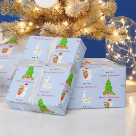 Papel De Regalo Navidades de Llama festiva