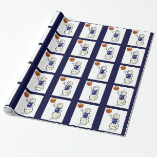 Papel De Regalo Navidades de los amantes del baloncesto