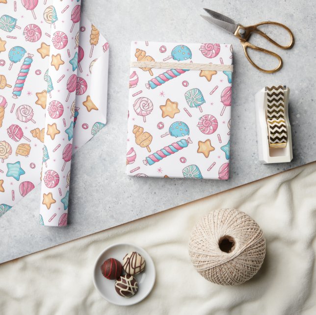 Papel De Regalo Navidades de los Cañones y del Helado (Artesanía)