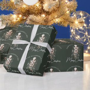Papel De Regalo Navidades de los cazafortunas de oro verde festivo