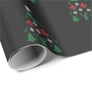 Papel De Regalo Navidades de Luisiana Holiday Cajun