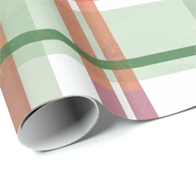Papel De Regalo Navidades de Madras Plaid (Esquina del rollo)