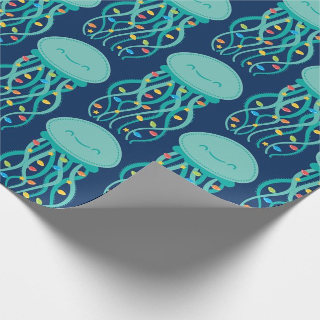 Papel De Regalo Navidades de medusas Impresión grande (Esquina)