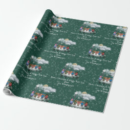 Papel De Regalo Navidades de mensajes quintetos festivos