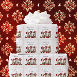 Papel De Regalo Navidades de Meowy de Jingle Cats personalizados