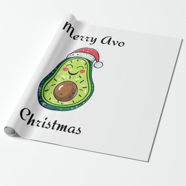 Papel De Regalo Navidades de Merry Avo (Desenrollado)
