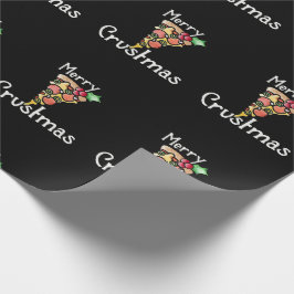 Papel De Regalo Navidades de Merry Crustmas Pizza