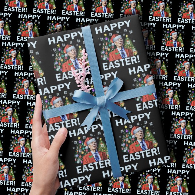 Papel De Regalo Navidades de Merry Easter Funny Joe Biden Santa (Subido por el creador)