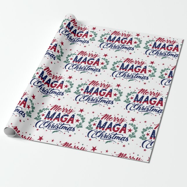 Papel De Regalo Navidades de Merry Maga (Desenrollado)