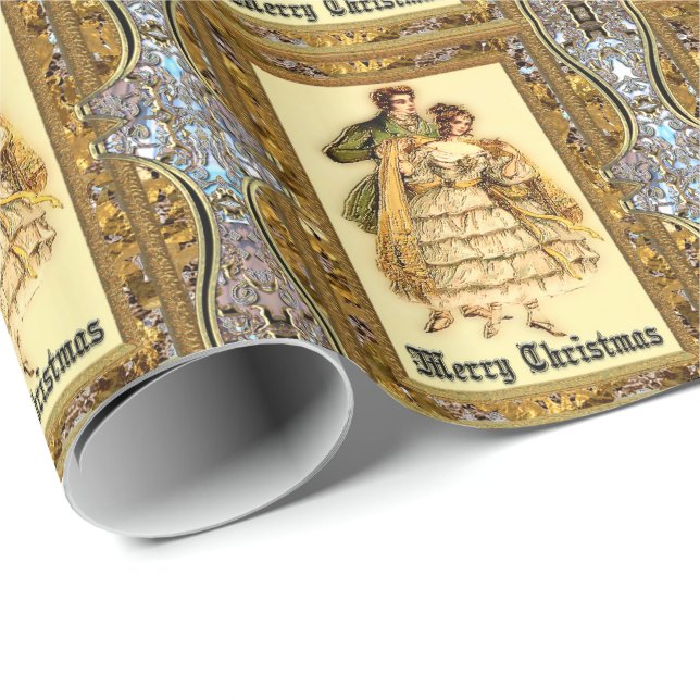 Papel De Regalo Navidades de Merry Merry Victorian (Esquina del rollo)
