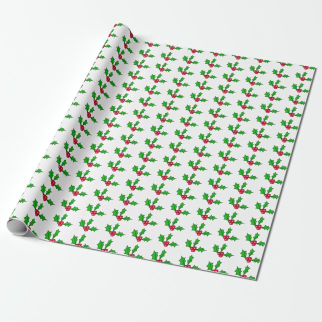 Papel De Regalo Navidades de Mistletoe Holiday (Desenrollado)